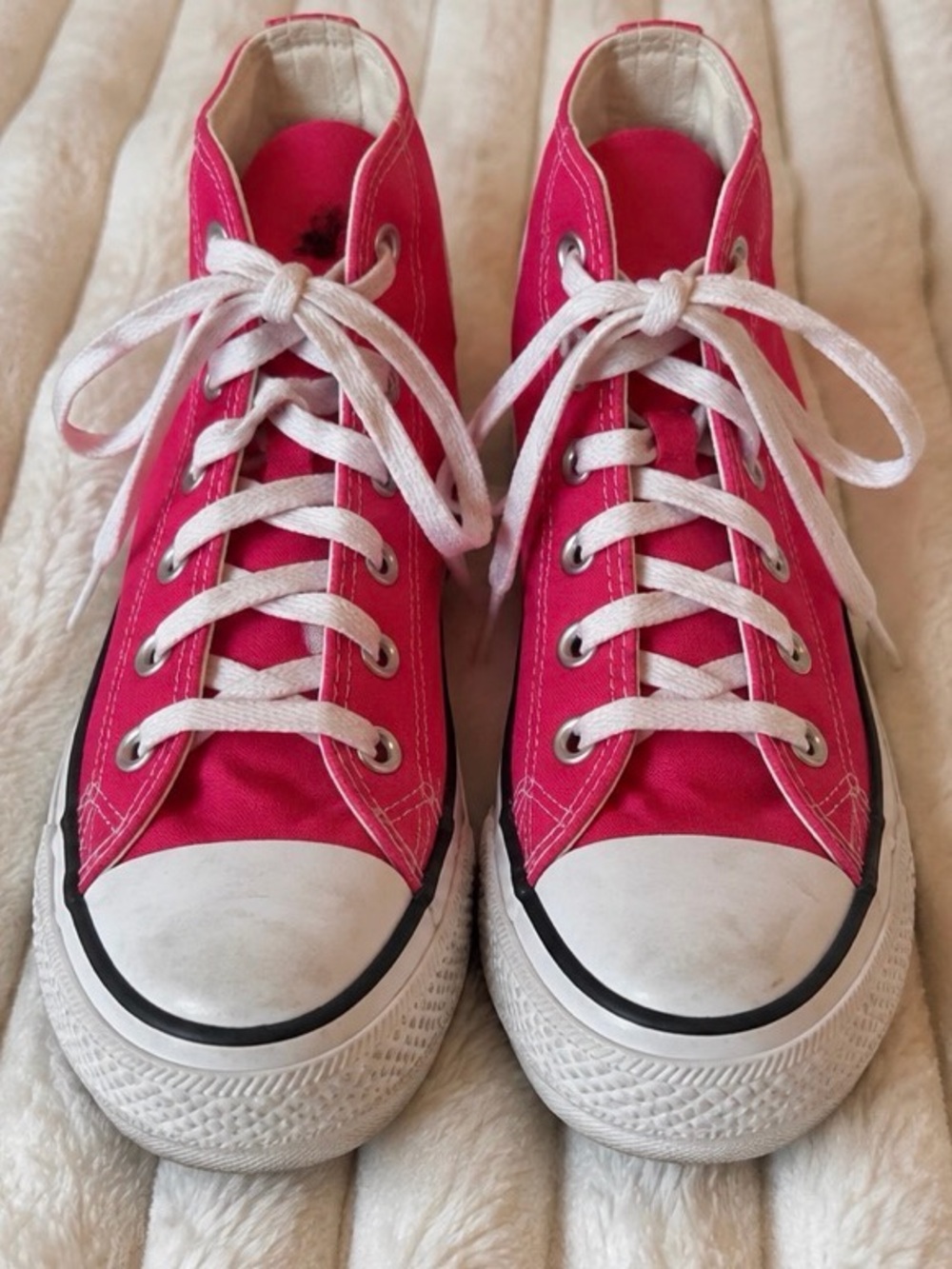 Converse Kids Bright Pink High-Top Sneakers